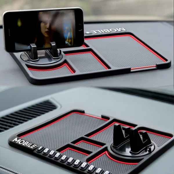 Silicone Car Anti-Slip Mat Auto Phone Holder Sticky Anti Slide – Image 2