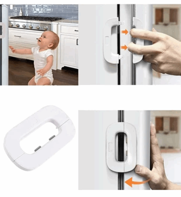 H-Verrous de Sécurité pour Réfrigérateur – Protection Enfant et Bébé – Image 4