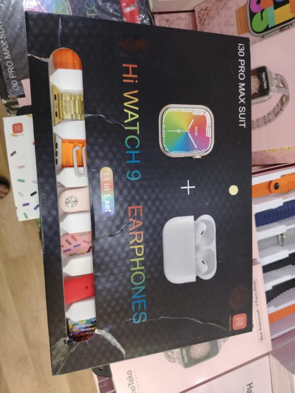 Montre connectée I30 Pro Max 11 en 1 + AirPods + 7 bracelets – Image 3